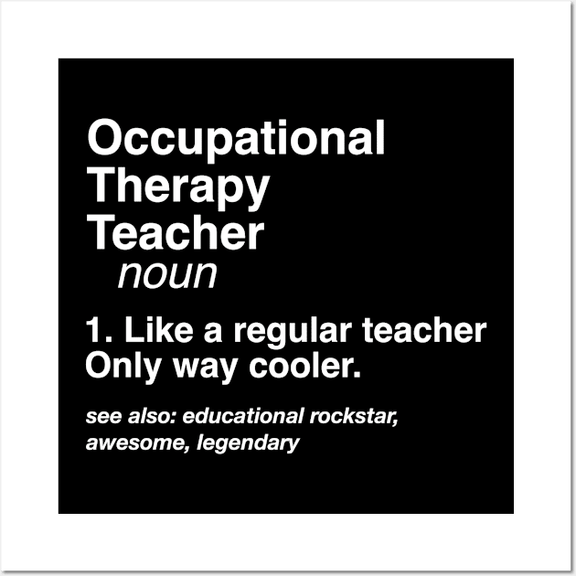 Occupational Therapy Teacher Definition Career Defined Job Gift Wall Art by Inspire Enclave